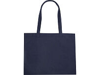 Kai круглая эко-сумка из переработанного материала, сертифицированного согласно GRS - Темно - синий