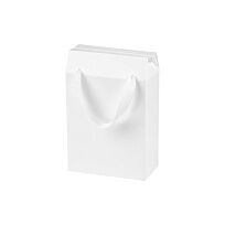 Подарочная коробка-пакет универсальная малая, белая, 186х100х277 мм