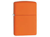 Зажигалка ZIPPO Classic с покрытием Orange Matte, латунь/сталь, оранжевая, матовая, 38x13x57 мм