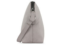 Сумка наплечная женская BUGATTI Bella, бежевая, воловья кожа/полиэстер, 23х8х17 см