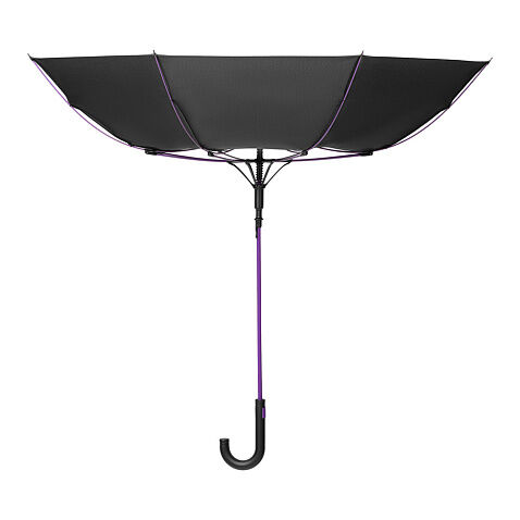 Зонт-трость Quantum, черный/фиолетовый