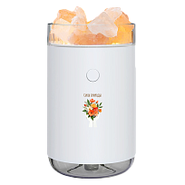 Соляная, светодиодная USB лампа-увлажнитель Aura, белый