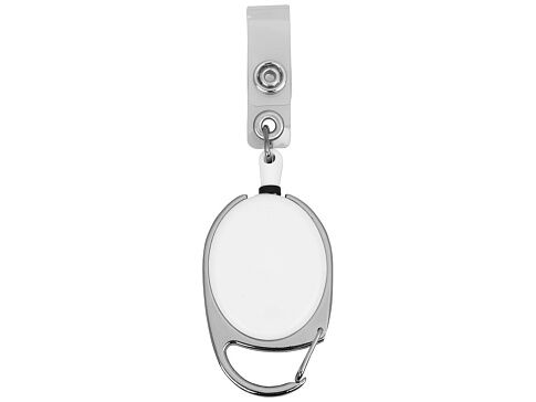 Ретрактор с клипом, белый/серебристый