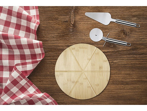 Tagly, набор для пиццы из 2 предметов, серебристый