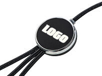 Кабель 3-в-1 с подсветкой логотипа Ion, черный