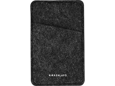 Картхолдер с креплением на телефон Slot, темно-серый