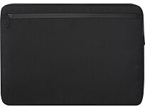 Чехол Rise для ноутбука с диагональю экрана 15,6 дюйма, изготовленный из переработанных материалов согласно стандарту GRS - сплошной черный