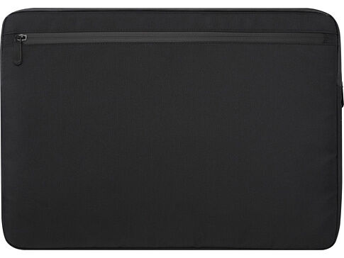 Чехол Rise для ноутбука с диагональю экрана 15,6 дюйма, изготовленный из переработанных материалов согласно стандарту GRS - сплошной черный