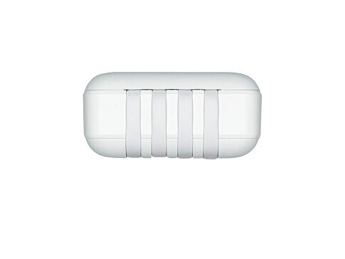 RIVACASE VA2220 (20000 мАч) внешний аккумулятор с дисплеем и встроенными кабелями, белый, 12/24