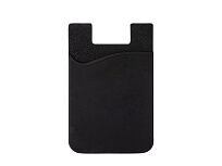 Картхолдер с креплением на телефон Gummy, черный