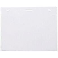 Карман для бейджа Lucid, горизонтальный, из фактурного ПВХ