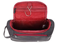 Несессер TORBER, дорожный, чёрный/бордовый, полиэстер 300D, 24 х 16 х 9 см