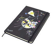 Блокнот A5 Monte в твёрдом переплёте, черный