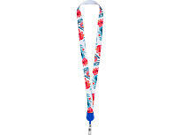 Ланъярд 2 см с ретрактором, синий