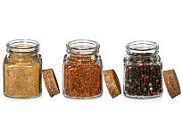 Набор Delicio из трех специй в подставке из бука
