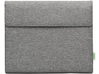 Портфолио А4 из RPET с отделением для ноутбука NotyFolio Eco, 20 л FSC бумаги, серый