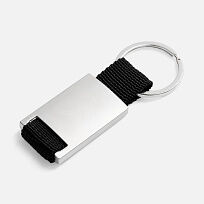 Брелок Inlet с тканевой вставкой, черный