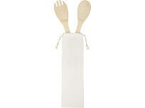 Endiv, комплект из бамбуковой ложки и вилки, natural