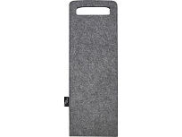 Felta Мешок для вина из переработанного фетра, сертифицированного согласно GRS, емкостью 75 мл - средне-серый