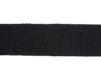 Ремень на пояс Canvas из ткани с металлической пряжкой, черный