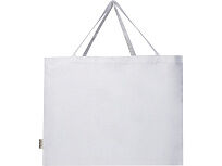 Odessa большая эко-сумка из переработанного хлопка, сертифицированного согласно GRS, плотностью 220 г/м² - Белый