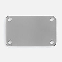 Шильдик металлический Furo, серебристый