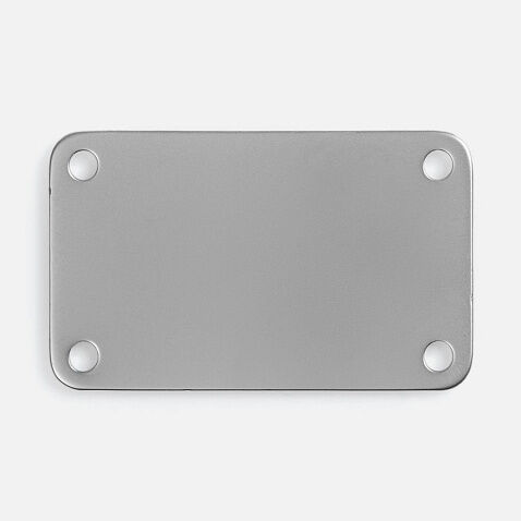 Шильдик металлический Furo, серебристый