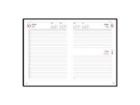 Ежедневник А5 датированный Sidney Nebraska 2025, серый (золотой обрез)