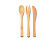 Набор столовых приборов из бамбука COLMER, натуральный