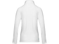 Женская флисовая куртка Amber на молнии из переработанных материалов по стандарту GRS, белый