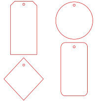 Этикетка бумажная на заказ Paper, S