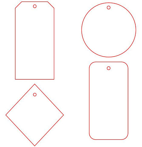 Этикетка бумажная на заказ Paper, S