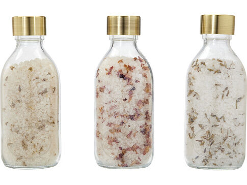 Подарочный набор солей для ванны Wellmark Just Relax 3 предмета 200 мл - прозрачный