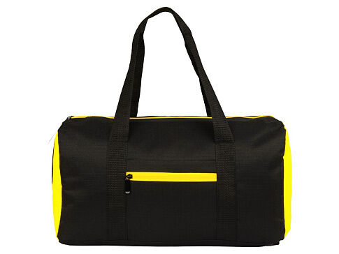 Сумка спортивная Master с цветными молниями, неоново-желтый