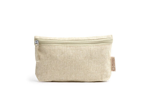 Универсальная косметичка REMO из переработанного хлопка, бежевый Универсальная косметичка REMO из переработанного хлопка, бежевый