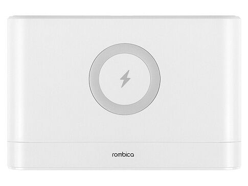 Часы с беспроводным зарядным устройством Rombica Timebox 1, белый