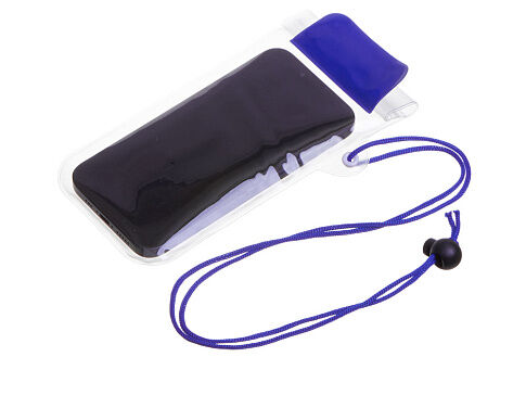 Влагостойкий чехол Repel, синий/прозрачный