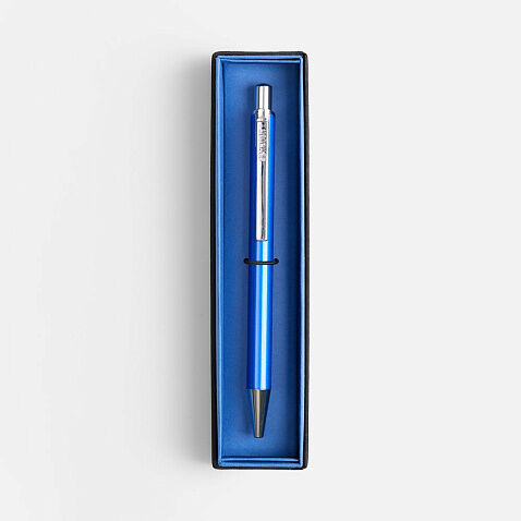 Ручка шариковая Arvent Glossy в футляре, синяя