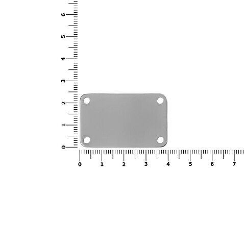 Шильдик металлический Furo, серебристый