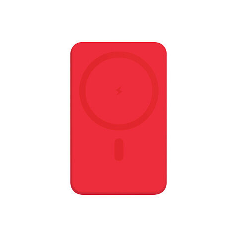 Внешний аккумулятор Largo PD 5000mAh с функцией беспроводной зарядки 15W, красный