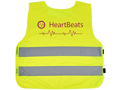 Защитный жилет Marie на липучке для детей 7-12 лет,  неоново-желтый