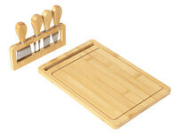Набор для сыра из бамбука со съемной подставкой Camembert
