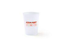 Многоразовая чашка PONTAL из гибкого полипропилена 500 мл, полупрозрачный