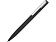 Ручка шариковая пластиковая Bon с покрытием soft touch, черный