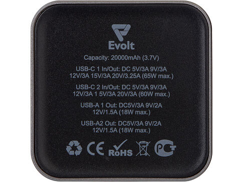 Внешний аккумулятор для ноутбуков Main 65 Вт, 20000 mAh, серый