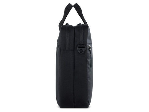Портфель мужской BUGATTI Blanc Delight, чёрный, нейлон RPET600D/тарпаулин/полиэстер, 40х10х29 см