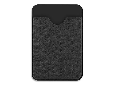 Чехол-картхолдер Favor на клеевой основе на телефон для пластиковых карт и и карт доступа, черный