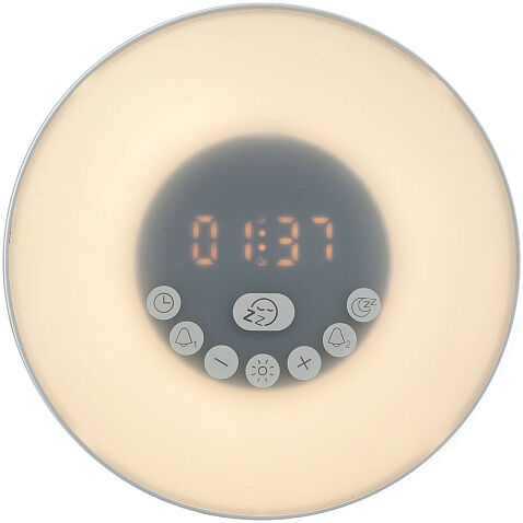 Лампа-колонка со световым будильником dreamTime, ver.2, белая