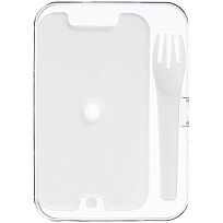 Ланчбокс Cibus с аккумулятором холода, белый с черным