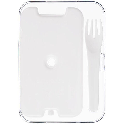 Ланчбокс Cibus с аккумулятором холода, белый с черным